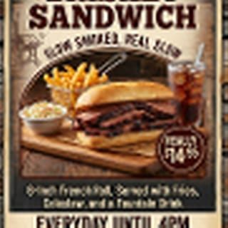 Brisket Sandwich Special